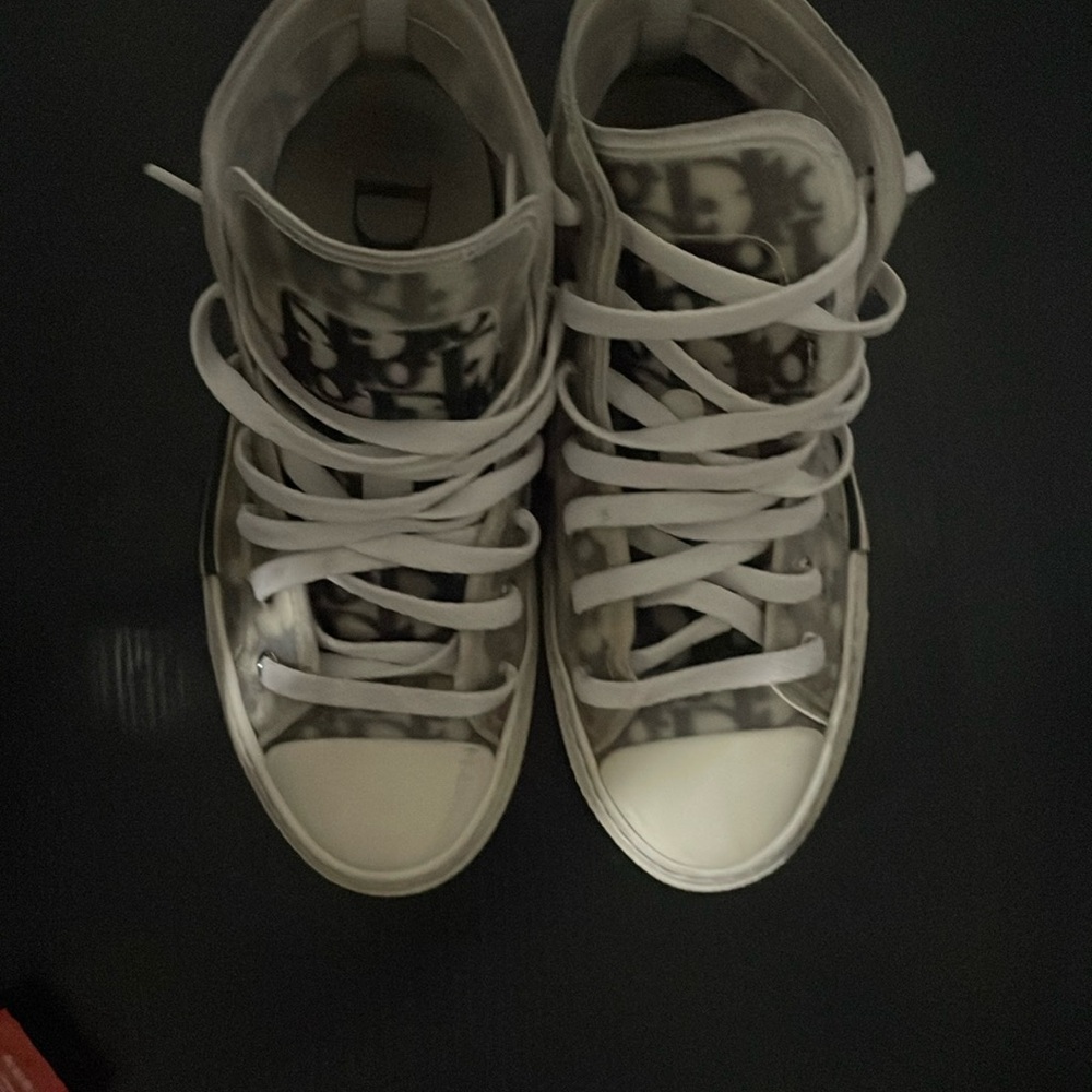 Dior High-Top Sneakers - White and Gray